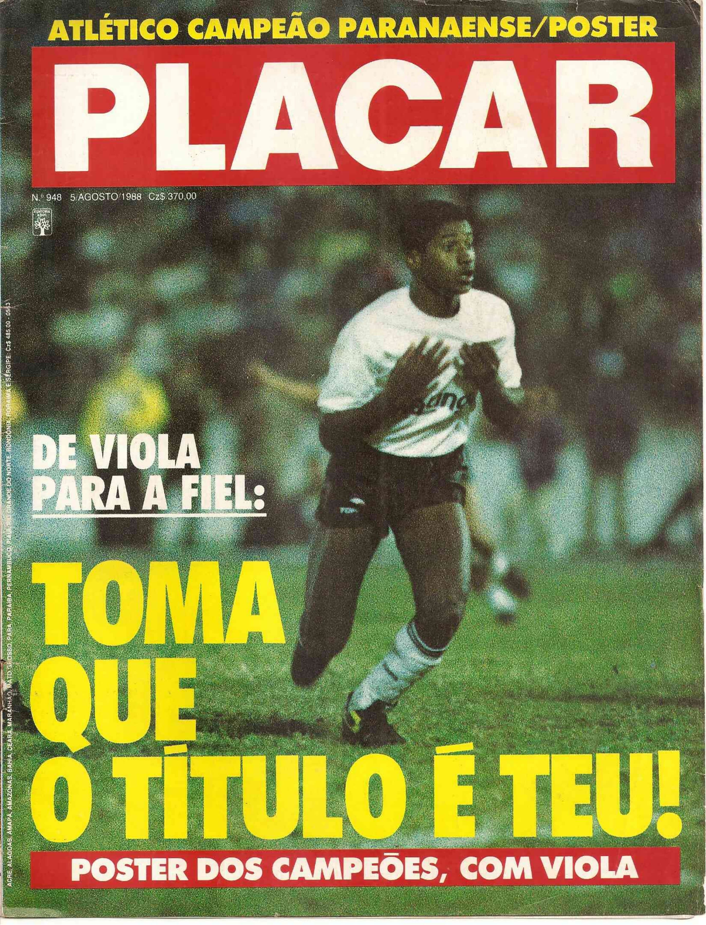 Capa da edição Nº 948 da revista PLACAR