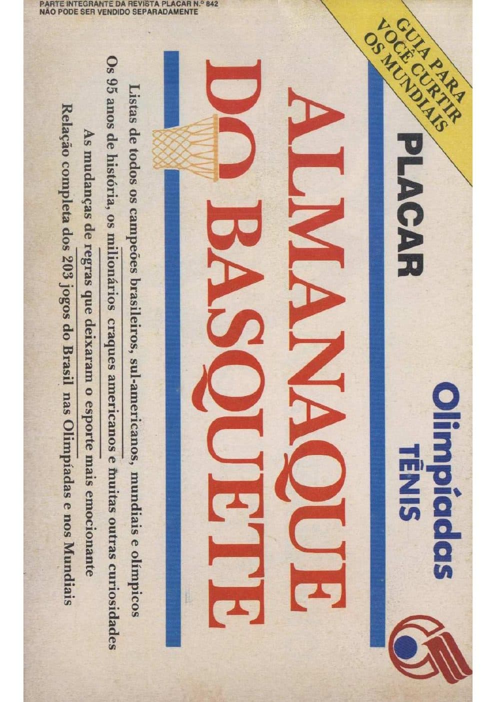 Capa da edição A. DO BASQUETE da revista PLACAR