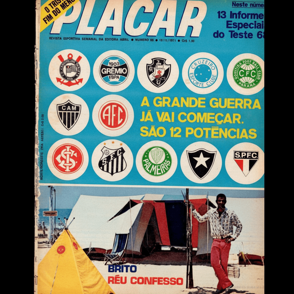Capa da edição A GRANDE GUERRA JÁ VAI COMEÇAR da revista PLACAR
