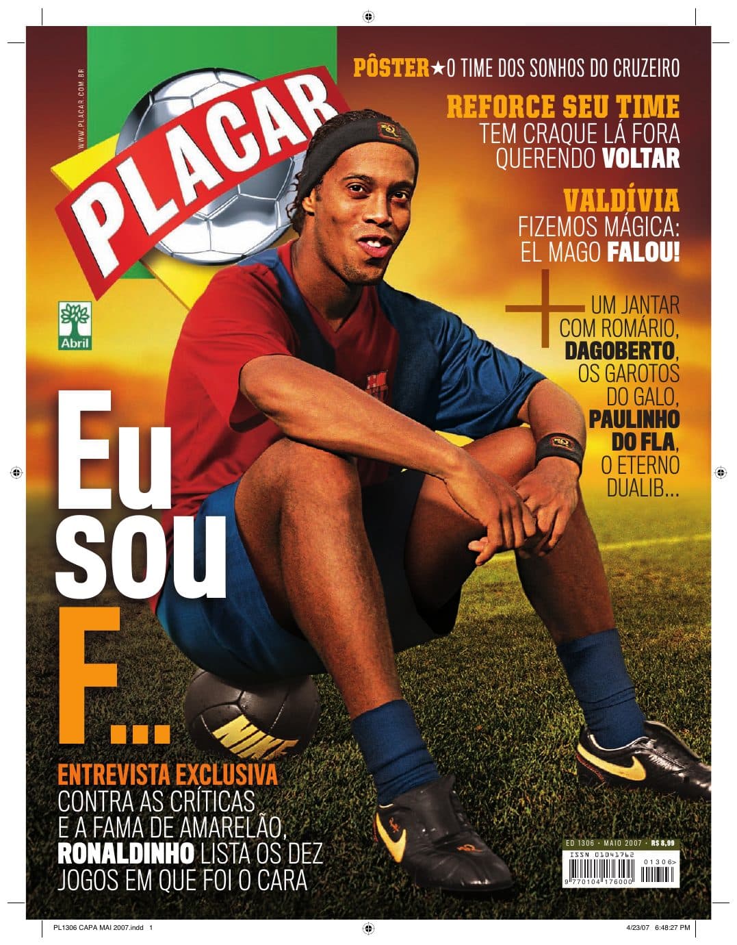 Capa da edição Nº 1306 da revista PLACAR