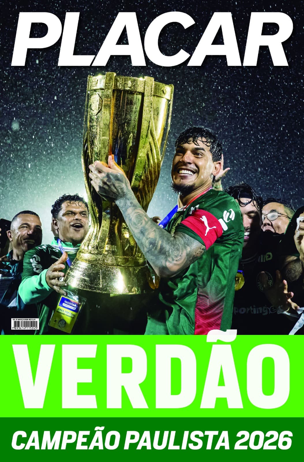 Pôster Palmeiras Campeão Paulista 2026