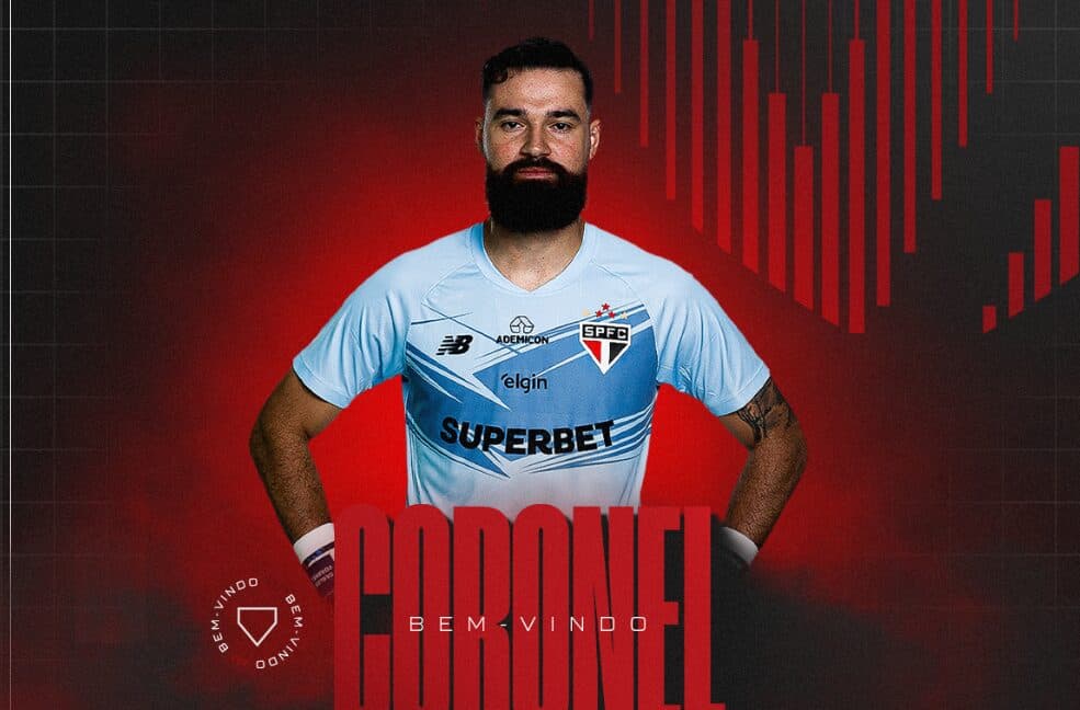 Goleiro Coronel é reforço do São Paulo para 2026 - Divulgação