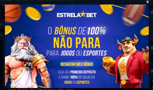 bônus de boas-vindas estrela bet