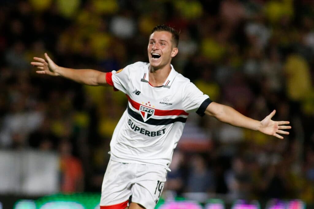 Giuliano Galoppo comemora gol do São Paulo contra o Mirassol - Miguel Schincariol/Saopaulofc.net