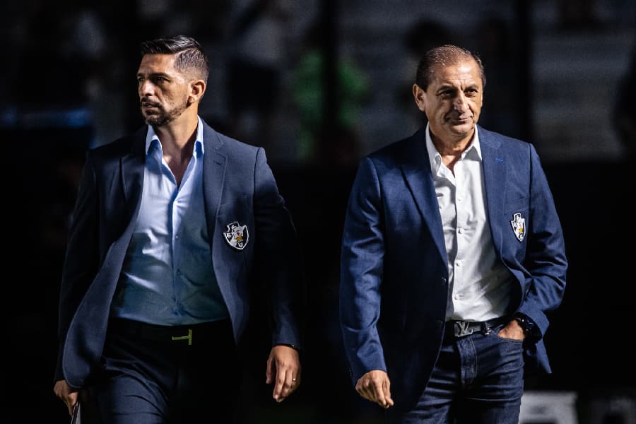 Ramón Díaz e Emiliano Díaz, pai e filho - Leandro Amorim/Vasco