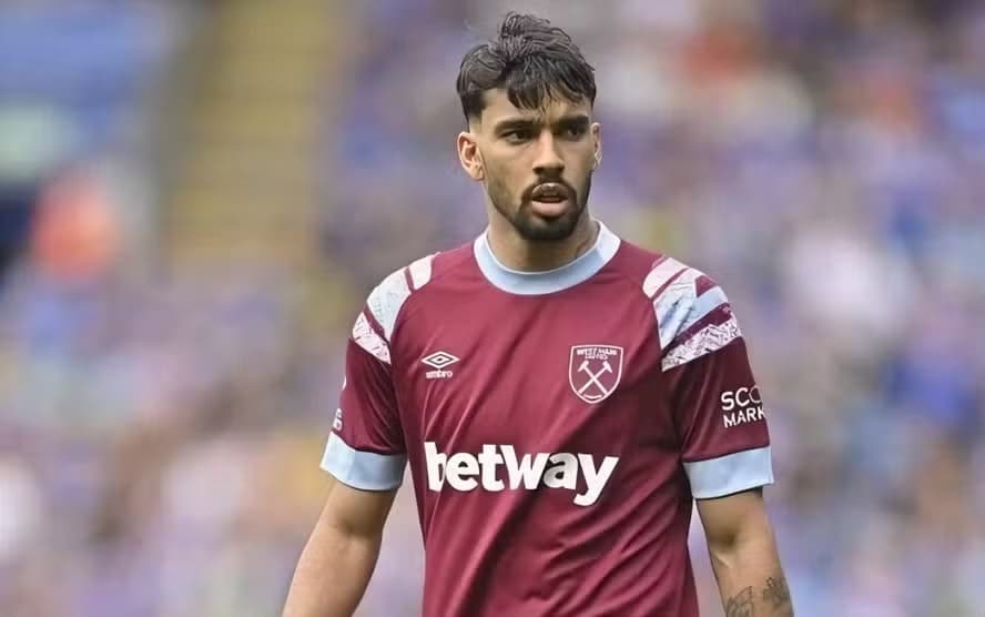 Paquetá com a camisa do West Ham - Divulgação / West Ham