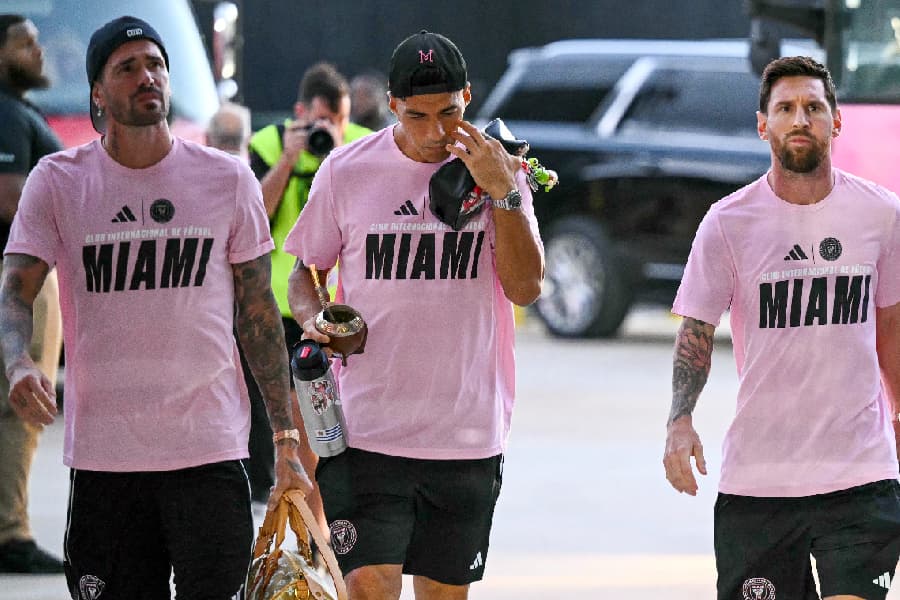 De Paul, Suárez e Messi: trio sul-americano do Inter Miami - Chandan Khanna/AFP