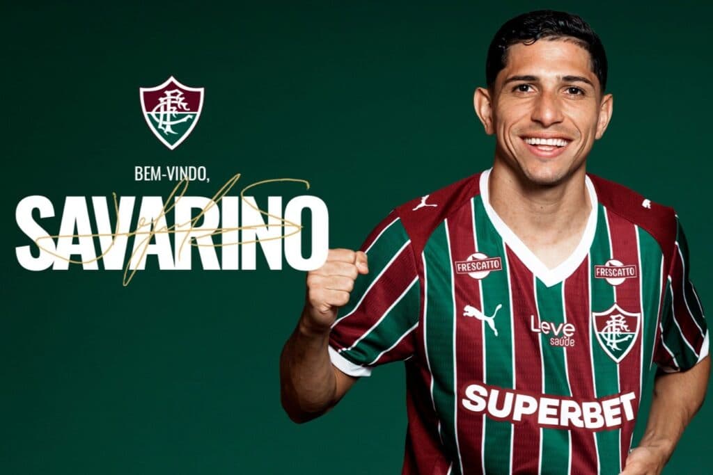 Jefferson Savarino foi anunciado pelo Fluminense - Divulgação / Fluminense