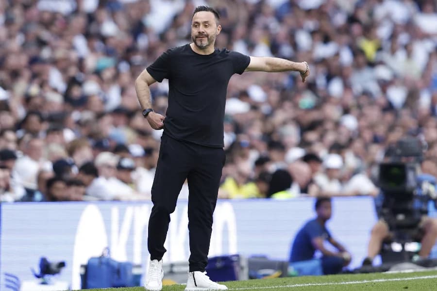 Roberto De Zerbi, técnico do Tottenham - EFE/EPA/DAVID CLIFF