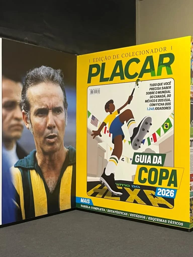 Em destaque no MIS, a capa do Guia da Copa 2026 - Igor Avilla/PLACAR