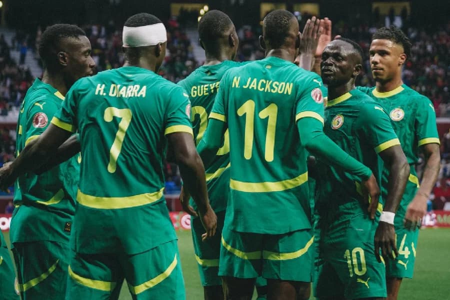 Seleção de Senegal na Copa Africana de Nações - Reprodução/@footballsenegal