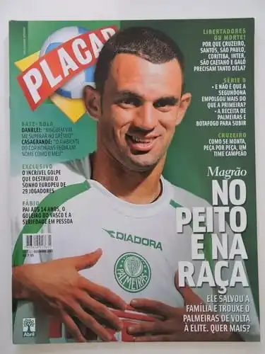 Magrão na capa da PLACAR durante sua passagem pelo Palmeiras