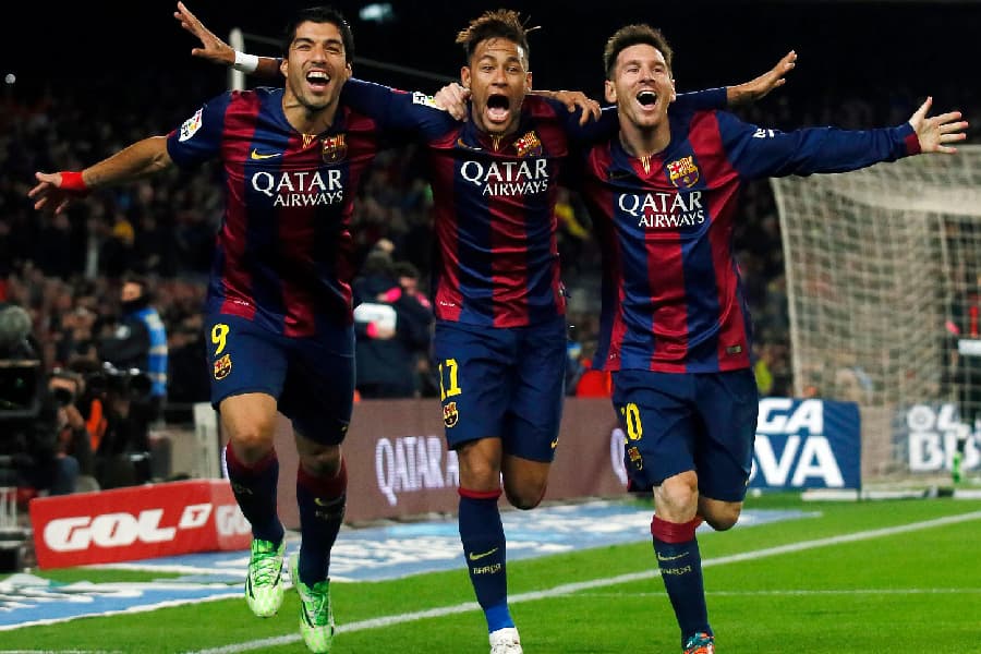 Suárez, Messi e Neymar: 364 gols do trio entre 2014 e 2017