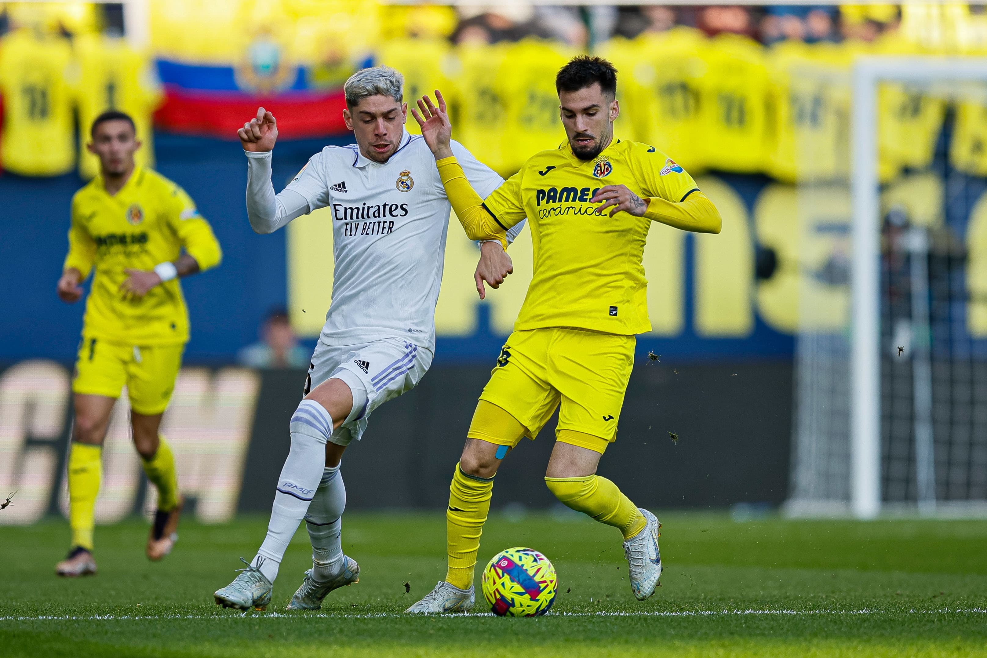 Baena e Valverde no primeiro encontro, em Villarreal