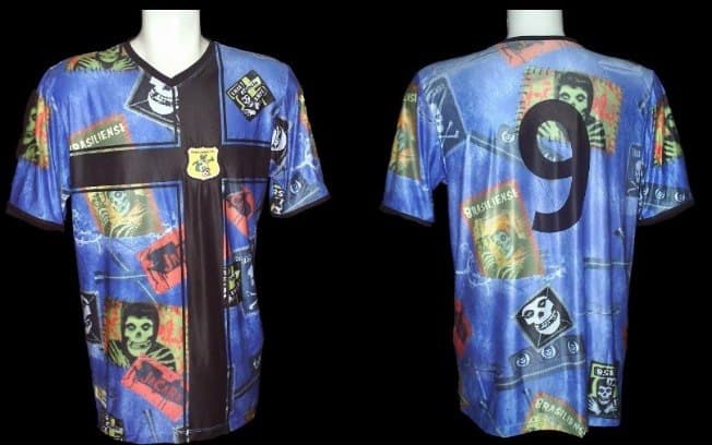 Camisa do Brasiliense em homenagem ao Dia do Rock, em 2010 - Reprodução/Internet