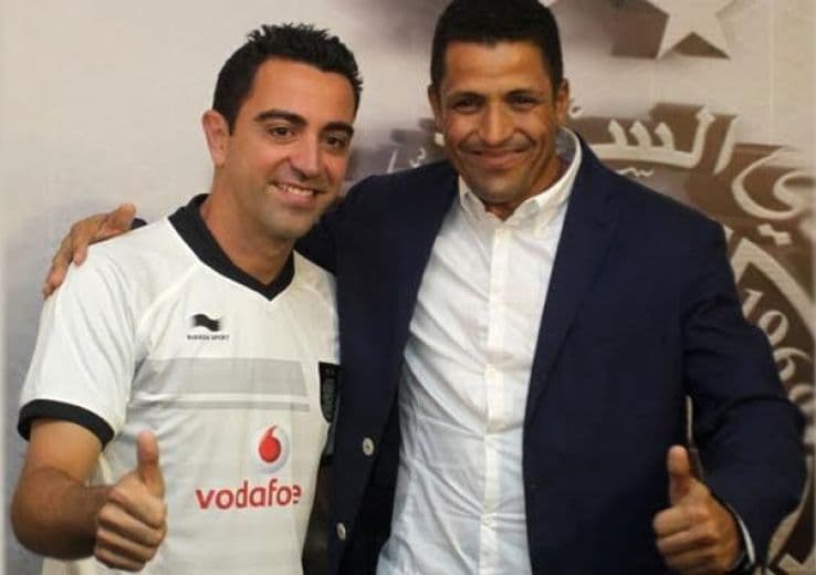 Técnico da Jordânia, Hussein Ammouta, comandou Xavi no Al-Sadd em 2015 - Divulgação