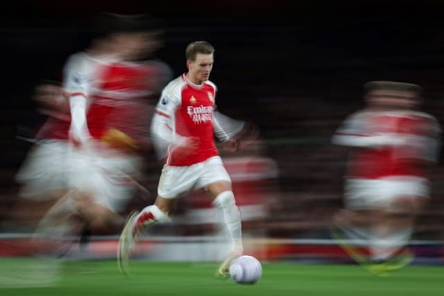 Martin Odegaard abriu caminho para a vitória dos Gunners - Adrian Dennis/AFP