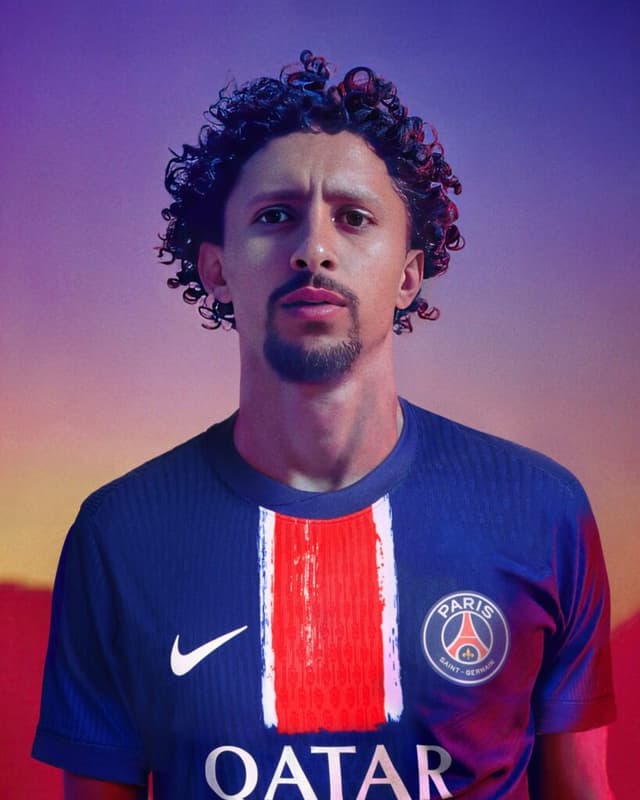 Marquinhos, camisa PSG 2024/2025, Divulgação/PSG