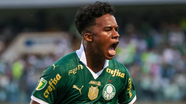 Endrick, do Palmeiras - Cesar Greco/Palmeiras
