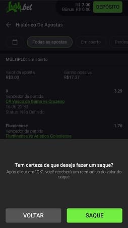 luvabet cash out