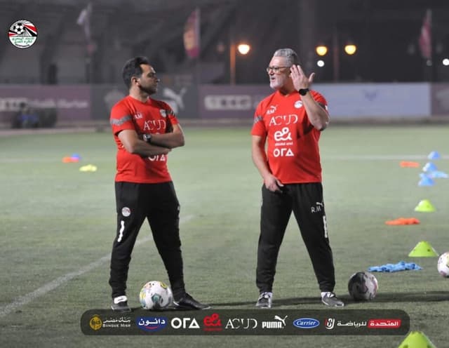 Micale durante treino da seleção olímpica do Egito - Reprodução / Instagram (@efasocial)