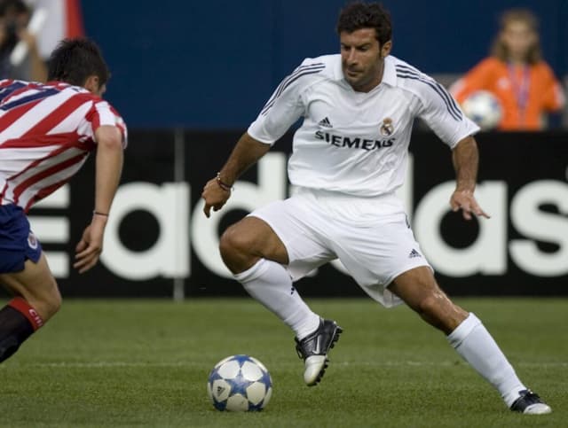 Figo em ação pelo Real Madrid - EFE/Tannen Maury