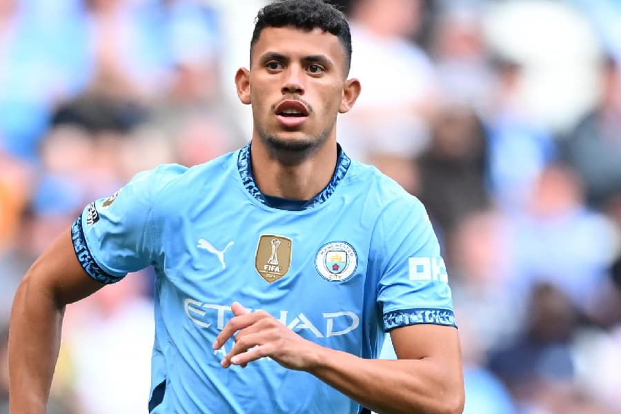 Matheus Nunes, jogador do Manchester City. Divulgação/Manchester City