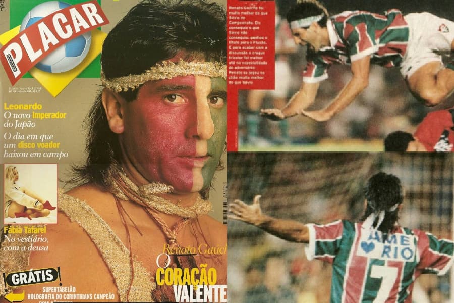 Edição de 1995 vestiu Renato Gaúcho de Mel Gibson - PLACAR
