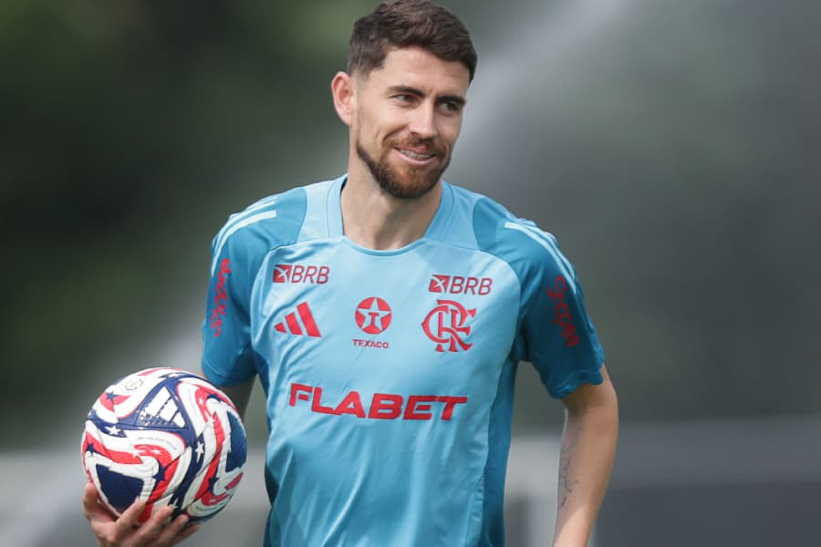 Jorginho durante treino do Flamengo nos EUA - Gilvan de Souza/CRF