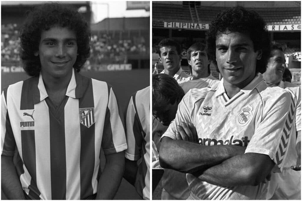 Hugo Sanchez viveu a transferência mais polêmica entre Atlético e Real Madrid - Montagem sobre EFE