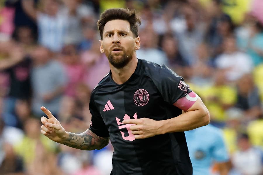 Messi marcou três vezes na vitória por 5 a 2 diante de Nashville - Johnnie Izquierdo/Getty Images via AFP
