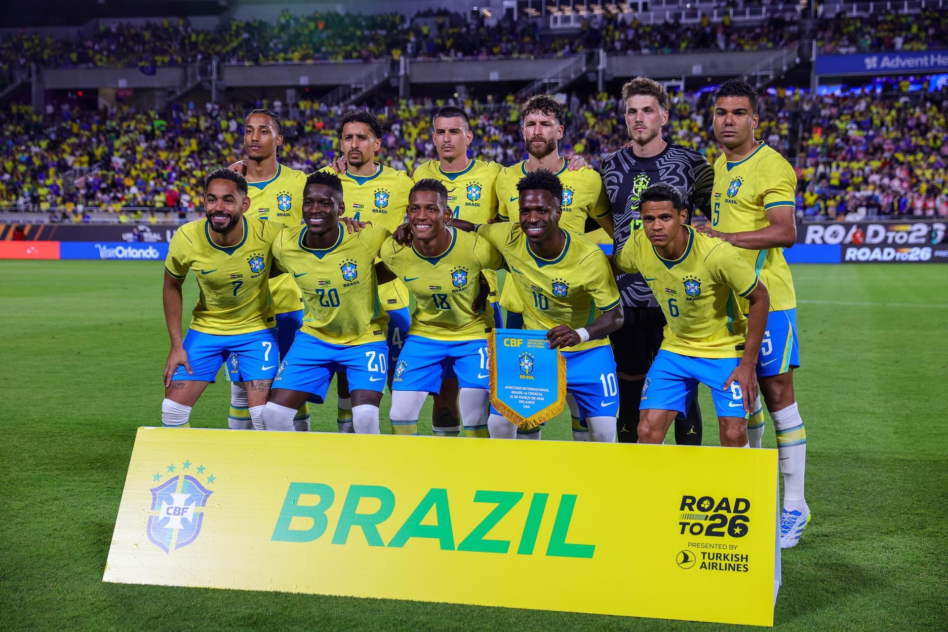 Seleção brasileira venceu a Croácia em amistoso em Orlando - Cristobal Herrera/EFE