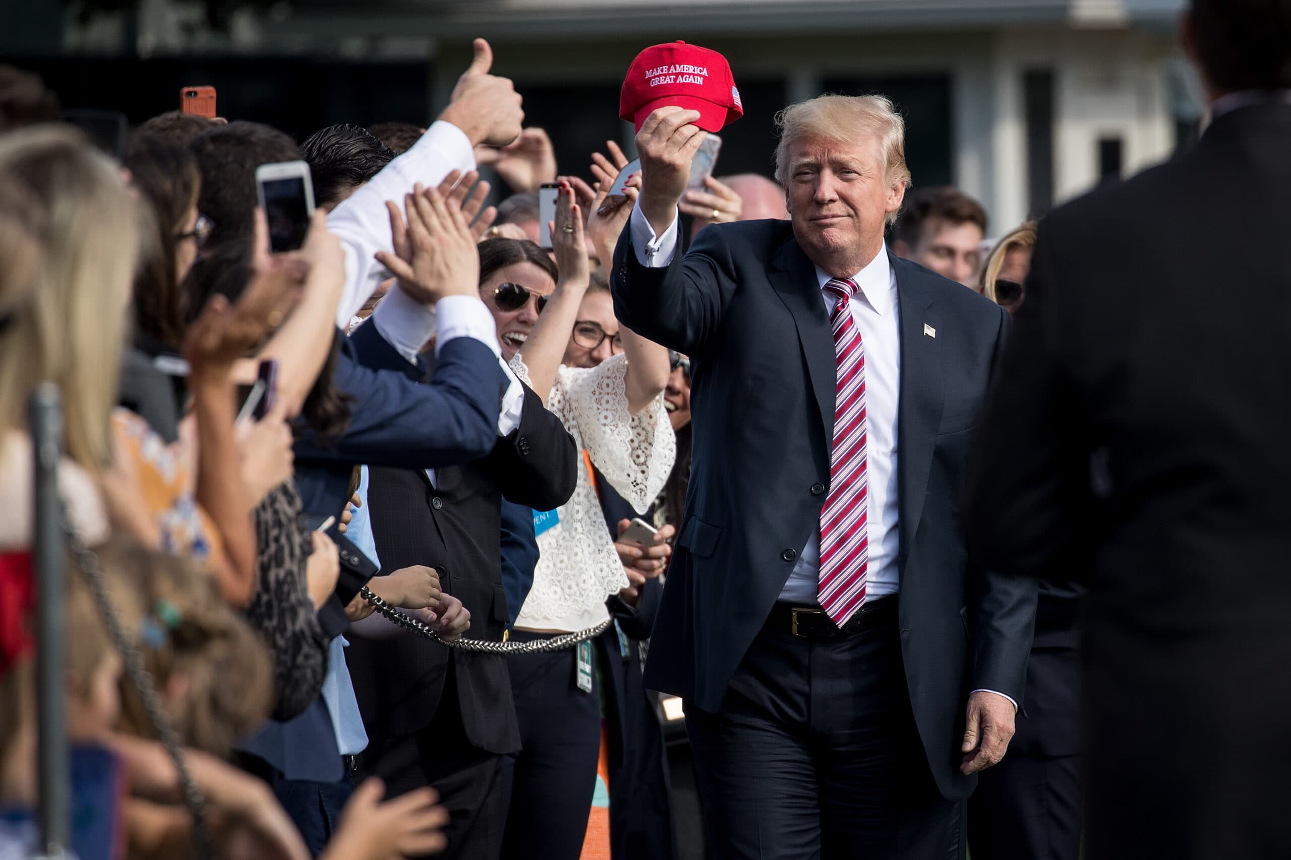 Donald Trump durante a última corrida presidencial em 2024 - Drew Angerer/Getty Images)