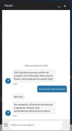 Chat ao vivo Pinnacle