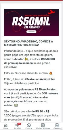 Superbet_Sextou no aviaozinho