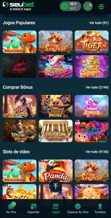 Jogos de cassino online no SeuBet