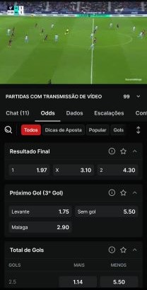 Página de streaming em tempo real