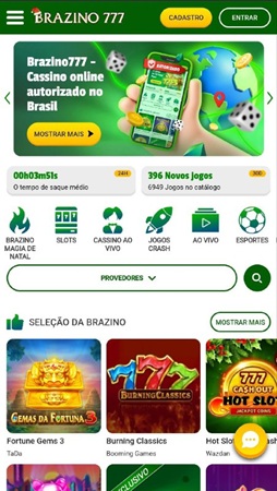 Brazino 777 é um cassino online legalizado e confiável