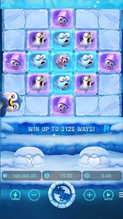 Página do modo de demonstração do The Great Icescape no site mobile da KTO