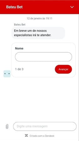 chat ao vivo 24 horas na Bateubet
