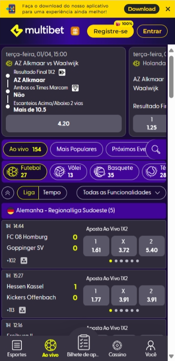 Página principal da Betboo