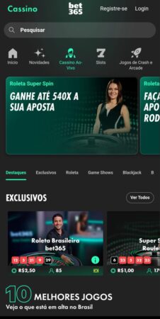 bet365 com diversas mesas de cassino ao vivo e destaque para a roleta brasileira