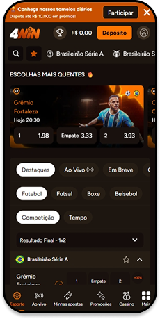 Imagem da versão móvel do casa de apostas esportivas 4win