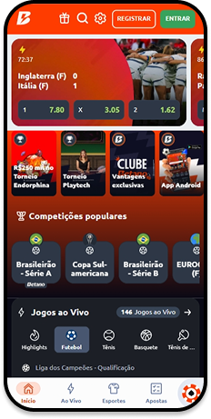 Página principal da Betano com destaque para o Whatsapp