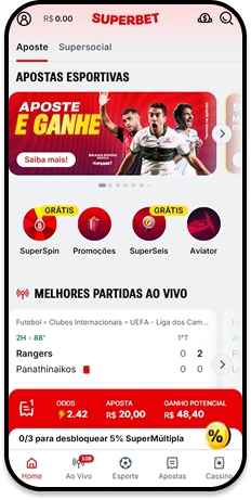 página de esportes do site mobile da superbet