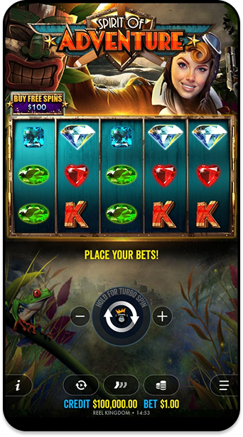 Spirit of Adventure é um slot de 10 centavos no formato 5x3 desenvolvido pela Pragmatic Play