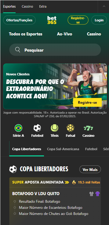 Super apostas aumentadas na bet365