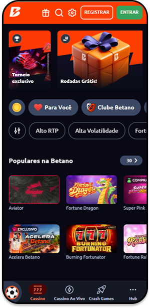 Cassino Betano com destaque para rodadas grátis e torneios semanais