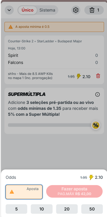 Aposta com Super Odds no StarLadder Major na Superbet