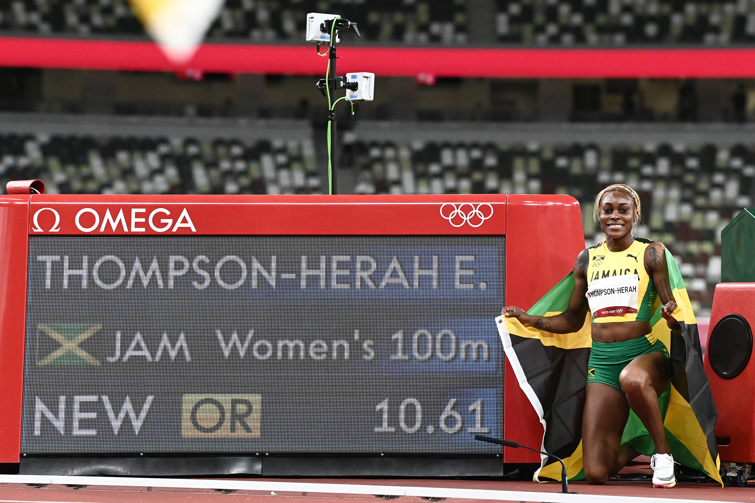 Com pódio jamaicano e recorde, Elaine Thompson vence os 100 metros rasos